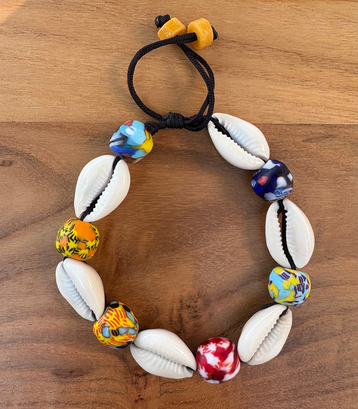 Adjustable Cowrie Bracelet