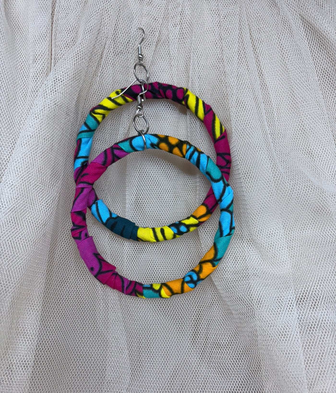 Ankara Hoop Earrings