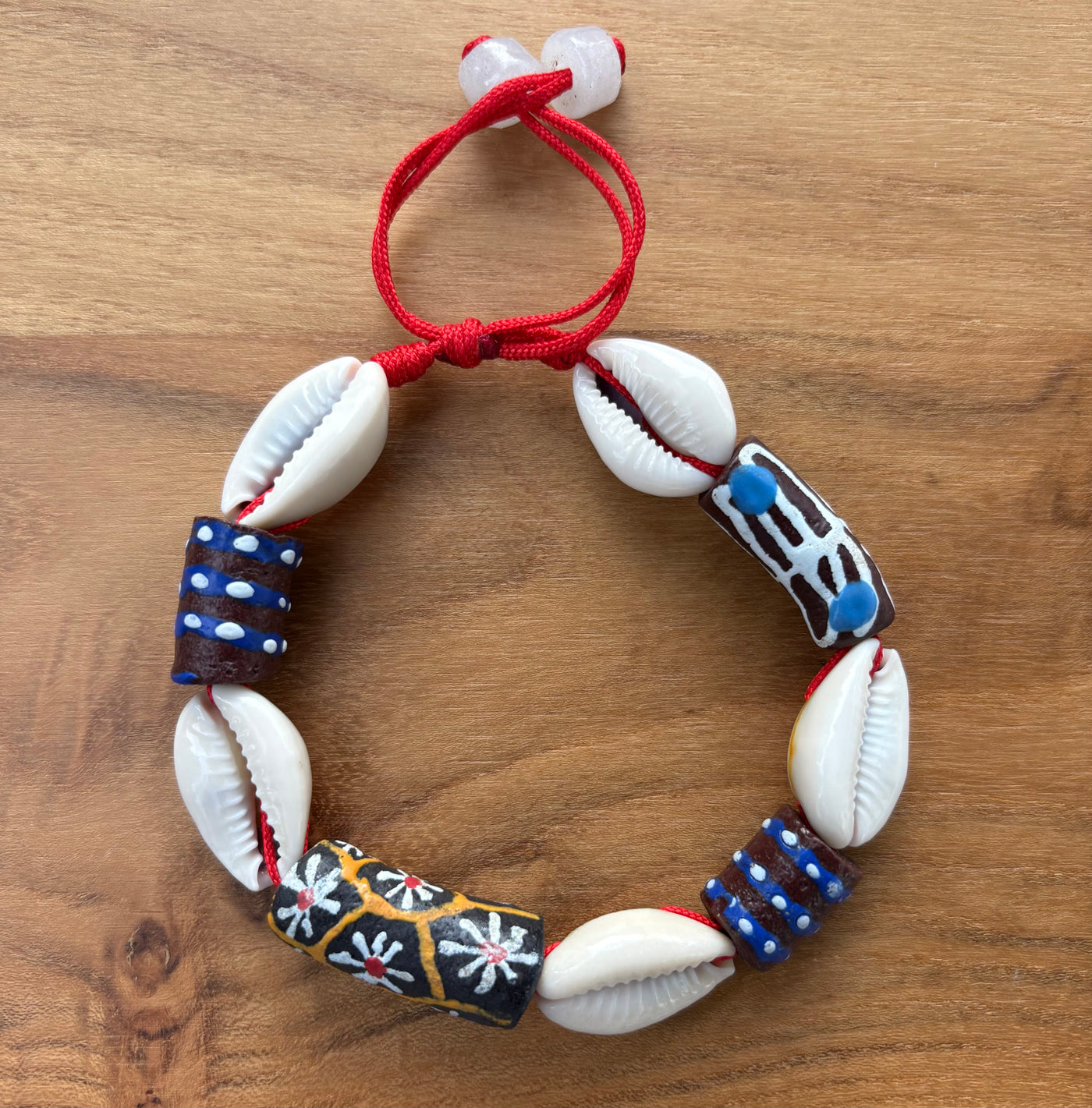 Adjustable Cowrie Bracelet