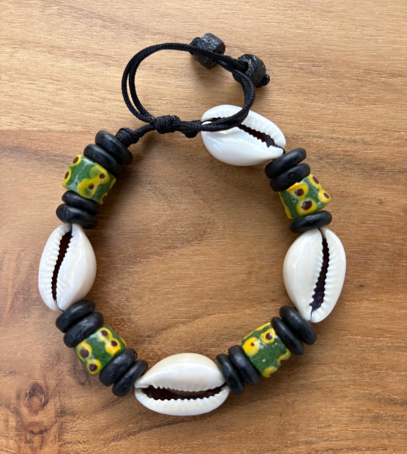 Adjustable Cowrie Bracelet