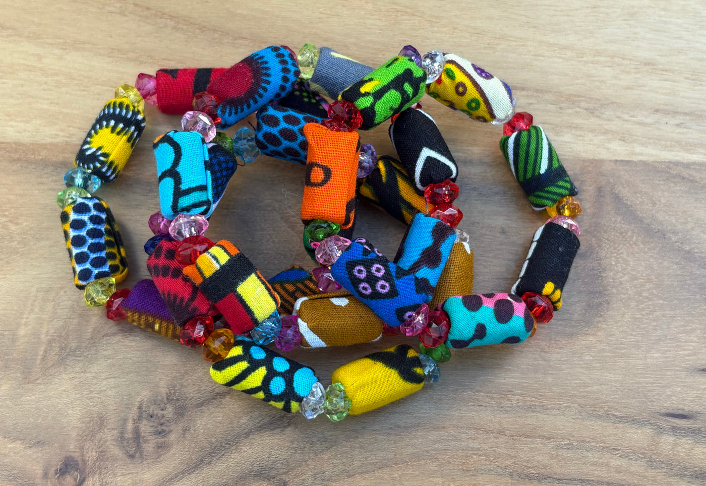 Ankara Flex-Fit Bracelets