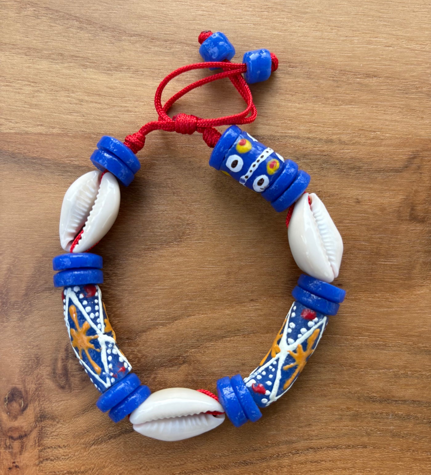 Adjustable Cowrie Bracelet