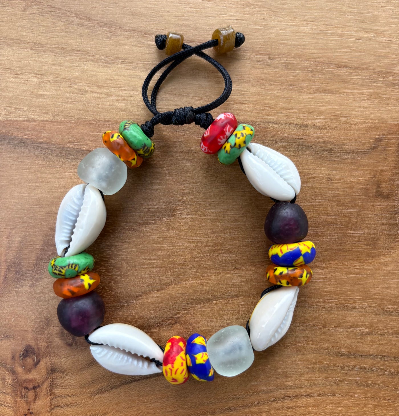 Adjustable Cowrie Bracelet