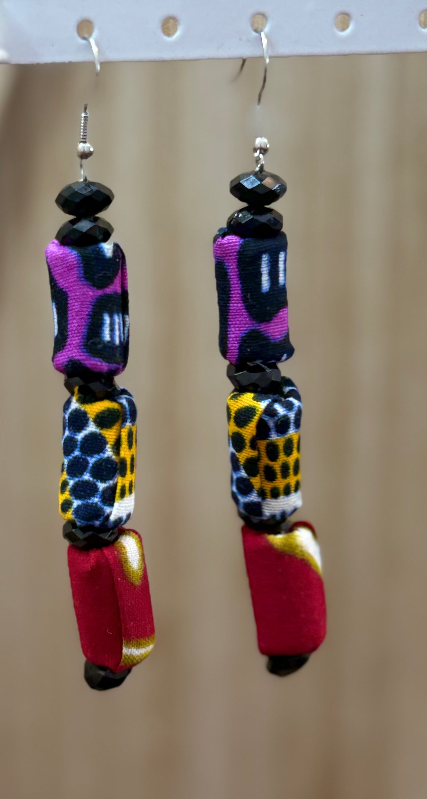 Ankara dangle earrings