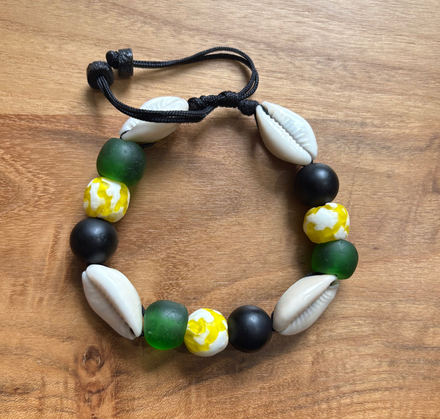 Adjustable Cowrie Bracelet