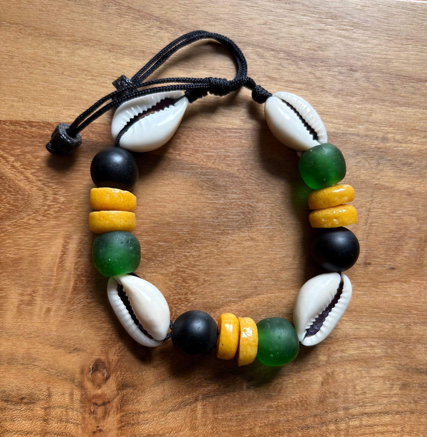 Adjustable Cowrie Bracelet