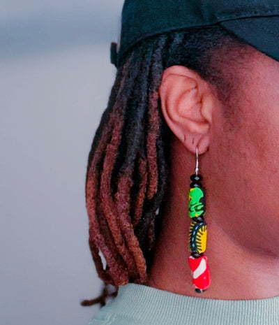 Ankara dangle earrings