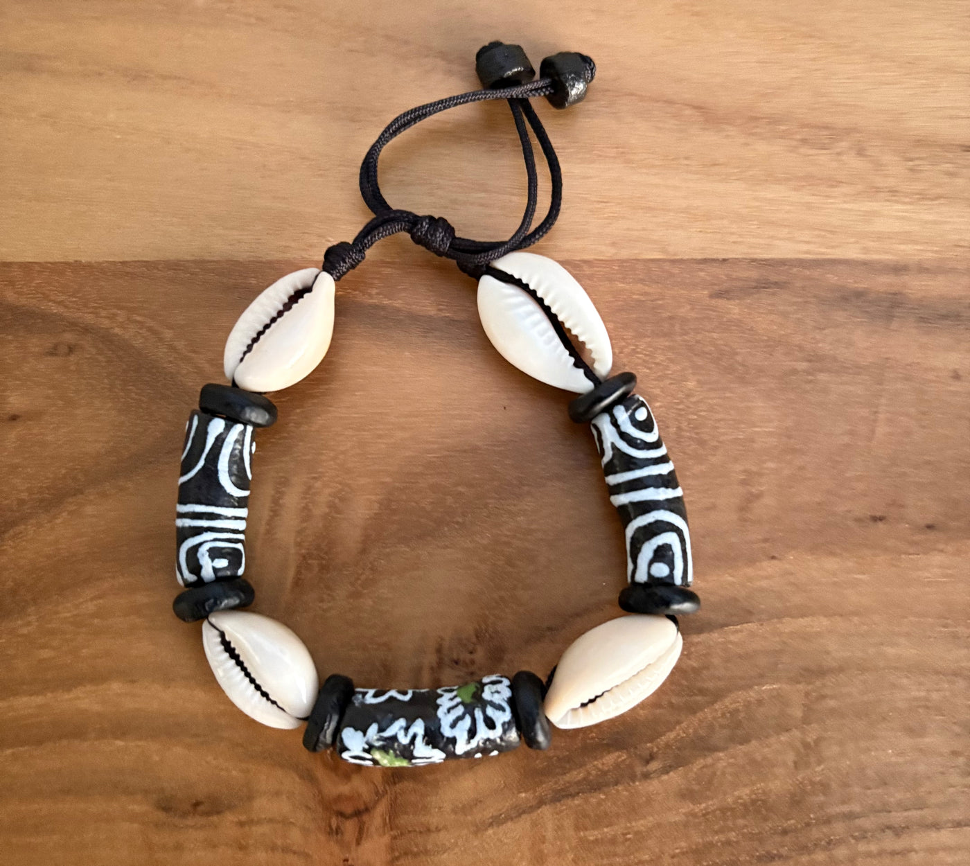 Adjustable Cowrie Bracelet