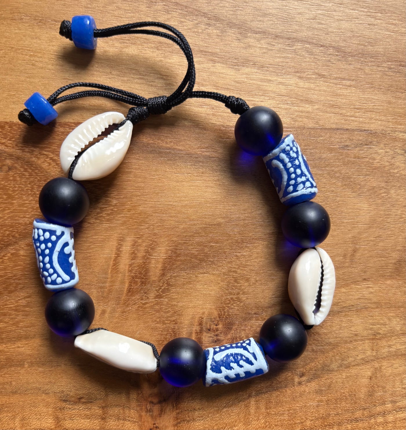 Adjustable Cowrie Bracelet