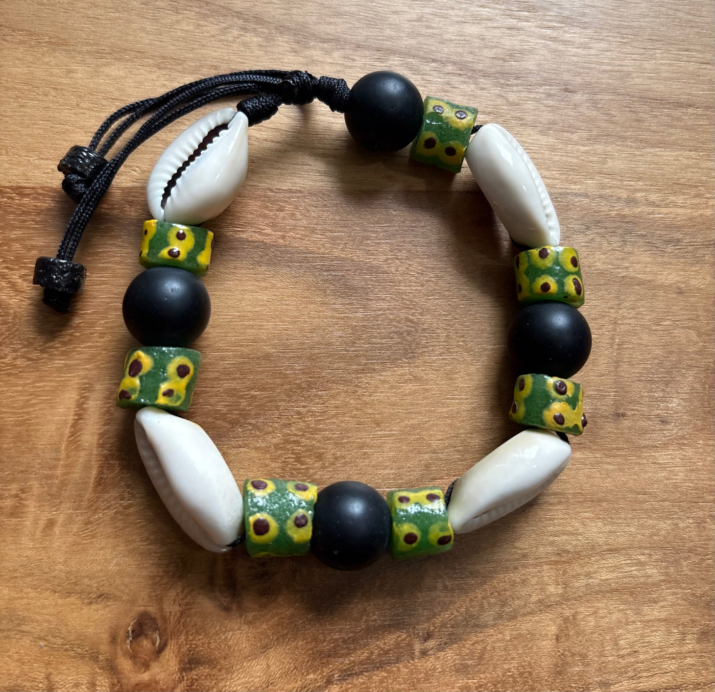 Adjustable Cowrie Bracelet