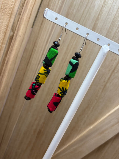 Ankara dangle earrings