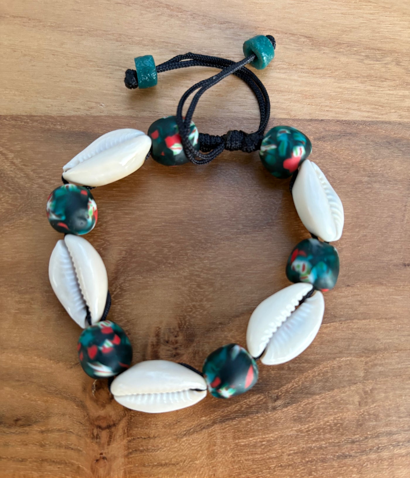 Adjustable Cowrie Bracelet