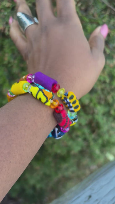 Ankara Flex-Fit Bracelets